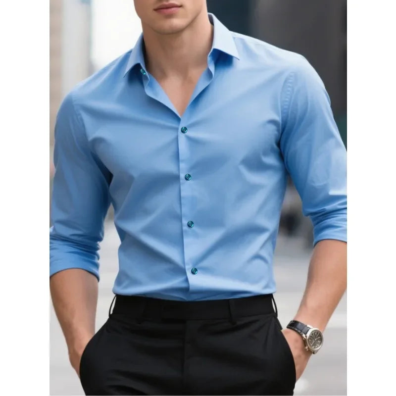 Men’s Casual Long Sleeve Shirt Slim fit