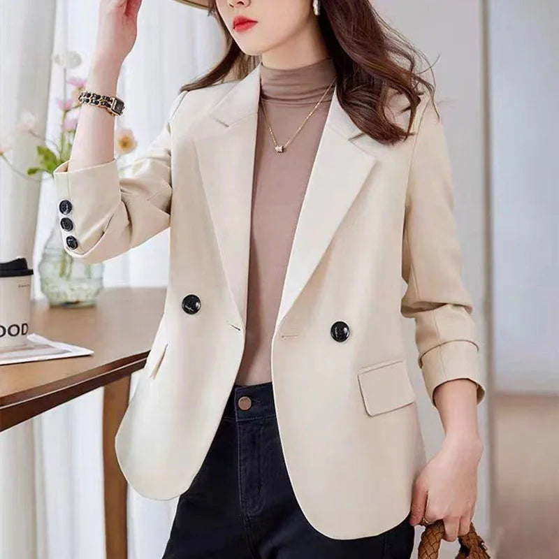 Fashion Blazer for Women Sleek Double Breasted