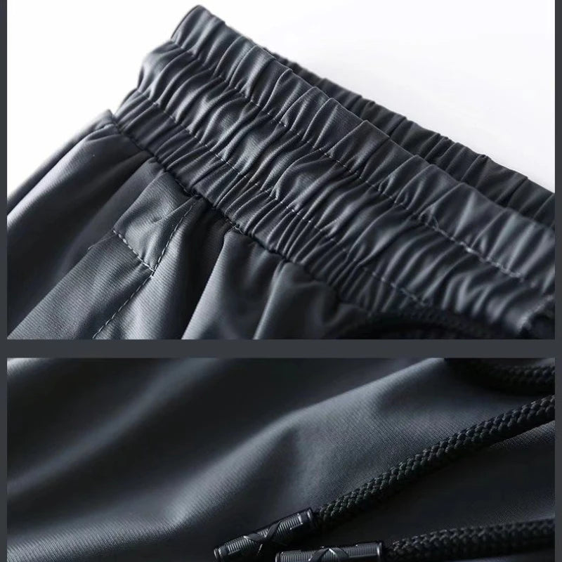 Quick-drying Ice Silk Ultra-thin Elastic Nine-point loose Pants