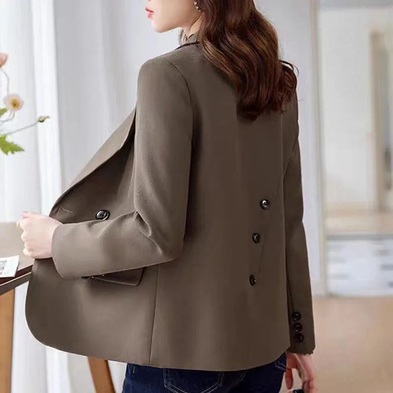 Fashion Blazer for Women Sleek Double Breasted