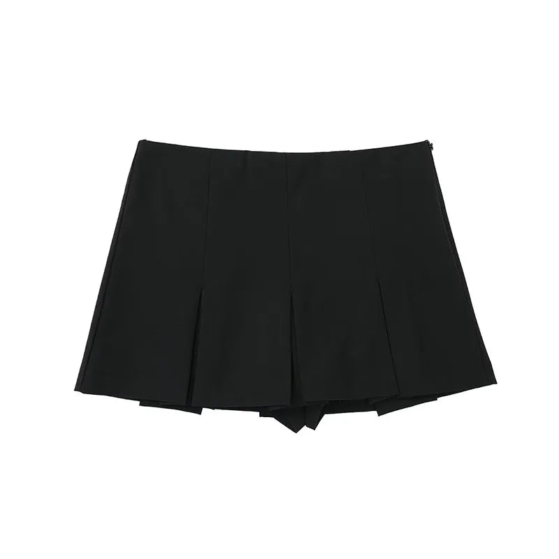 Casual Pleated Skirt Women Fashion Streetwear