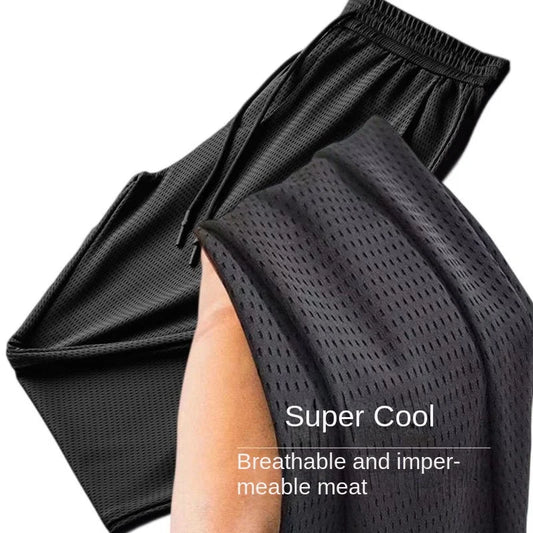 Men's Summer Ice Silk Fitness Pants