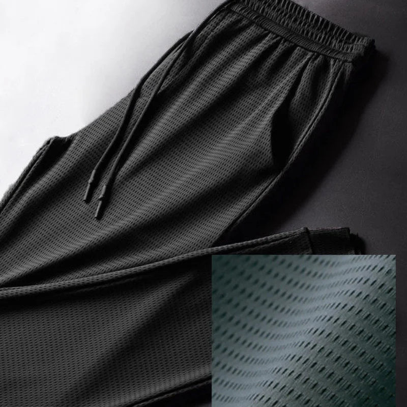 Men's Summer Ice Silk Fitness Pants