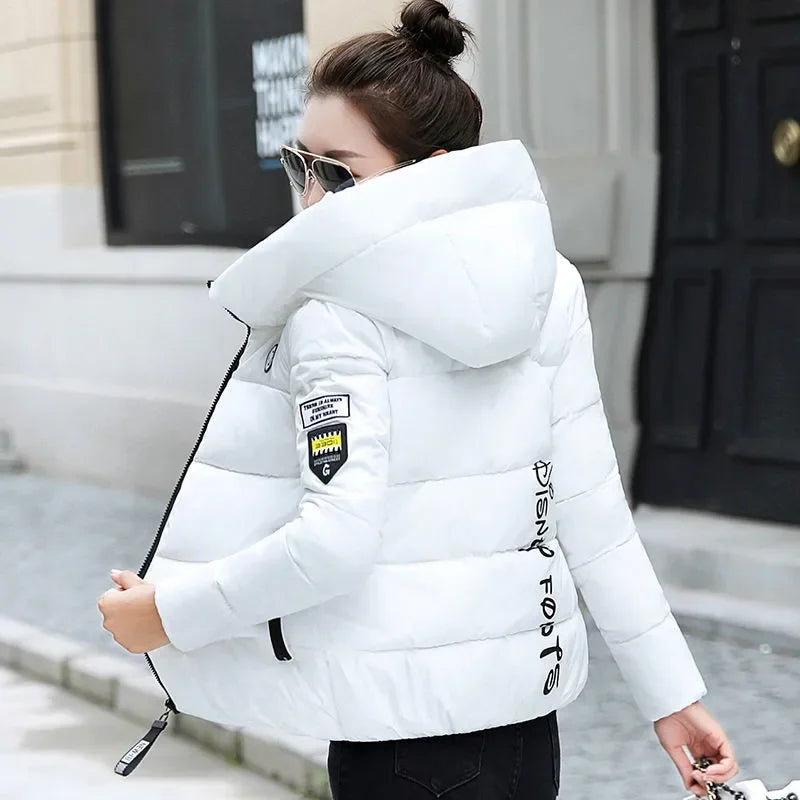 Cotton Padded Parka Basic Coat Female Outerwear