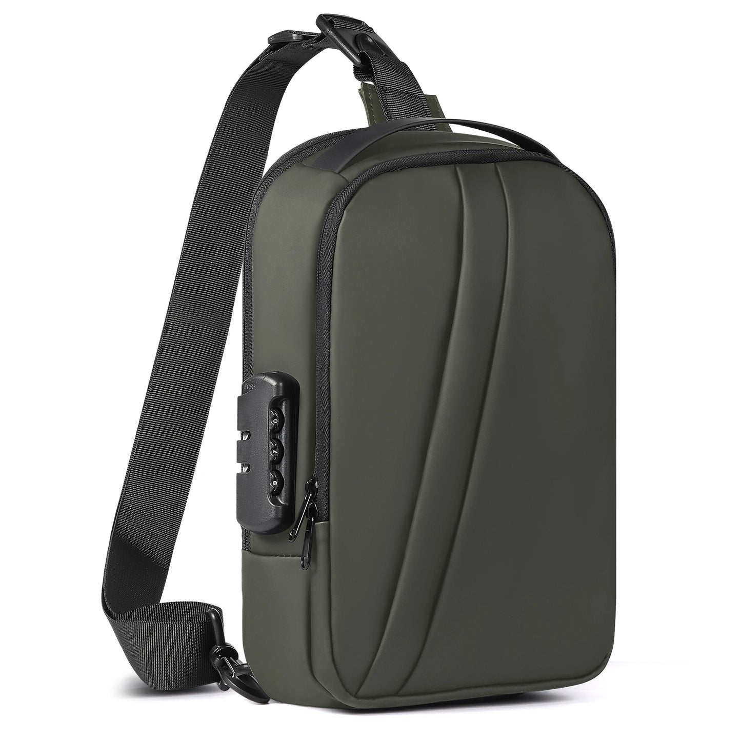 Men's  Anti-Theft Sling Bag Waterproof Usb Crossbody Bag