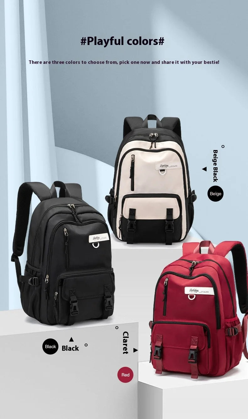 Junior High School School Bag New Mori Large Capacity Load Reduction