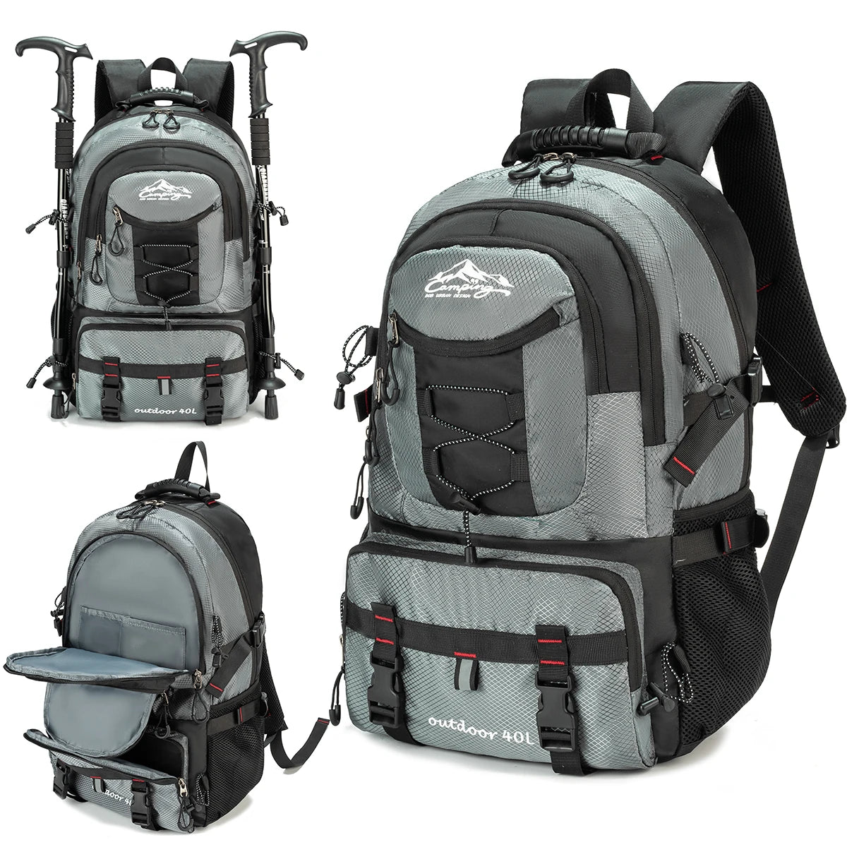 Lightweight 40L outdoor Travel & hiking waterproof Backpack