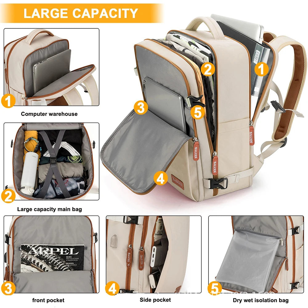 45x20x30 Travel Backpack Travel  Airplane Cabin Backpack