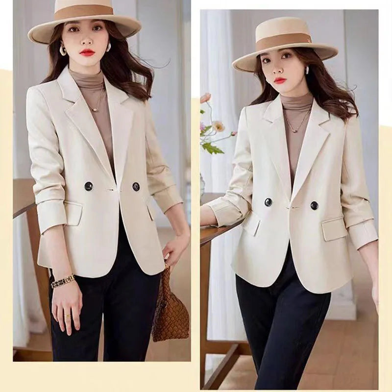 Fashion Blazer for Women Sleek Double Breasted
