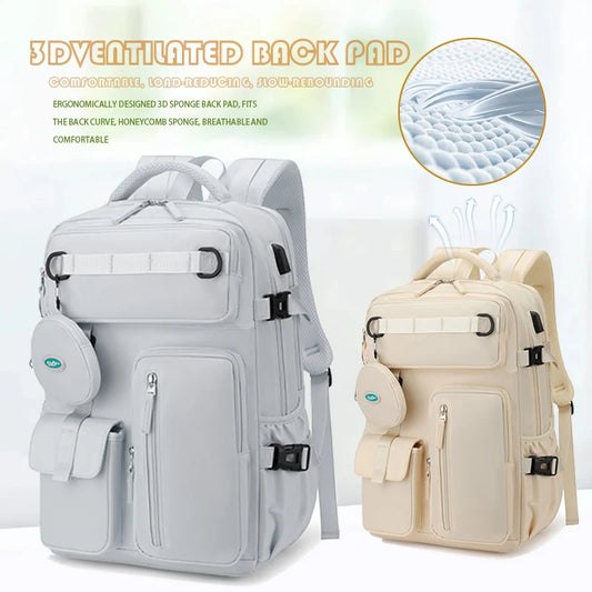 Likros Travel Backpack Expandable with USB Port Large Waterproof