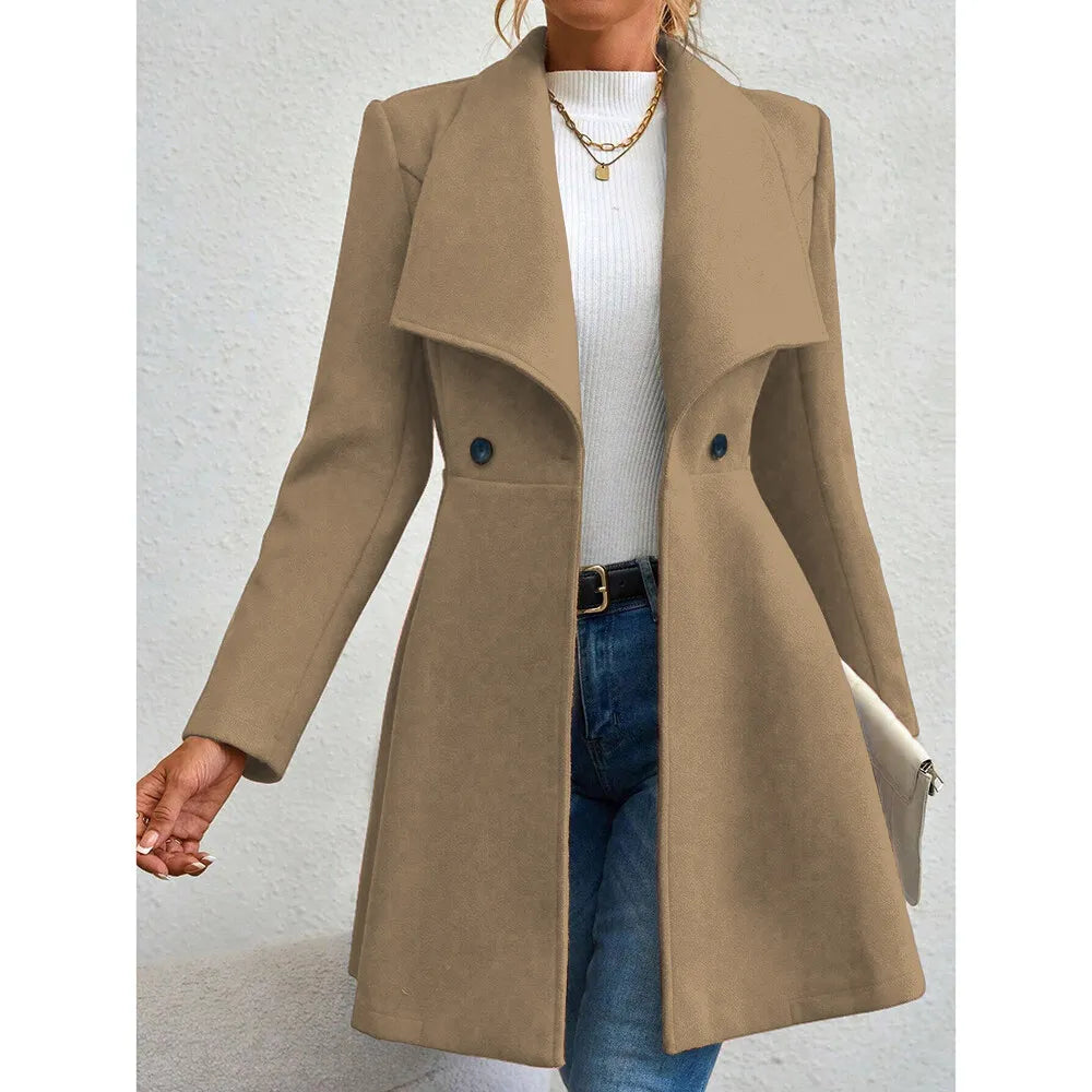 Women’s Work & Winter Coat Stylish Red Outerwear