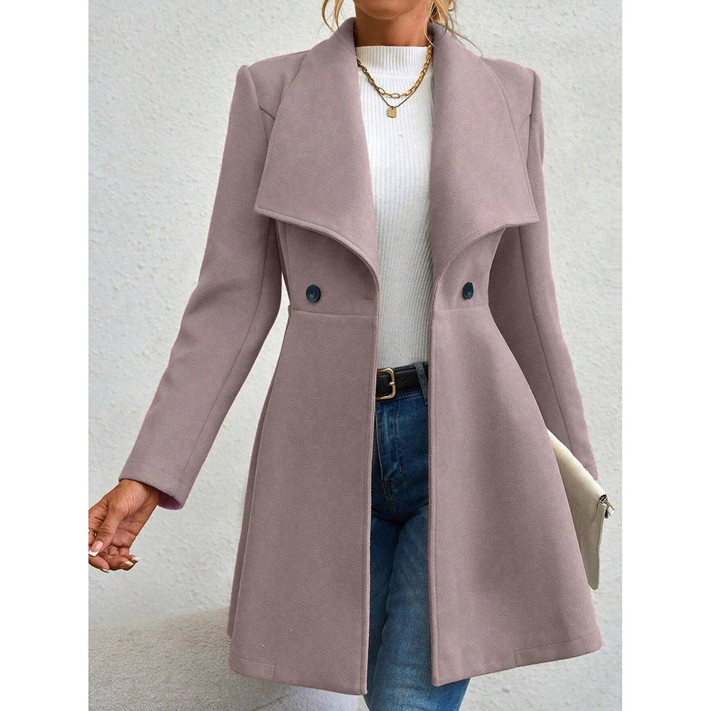 Women’s Work & Winter Coat Stylish Red Outerwear