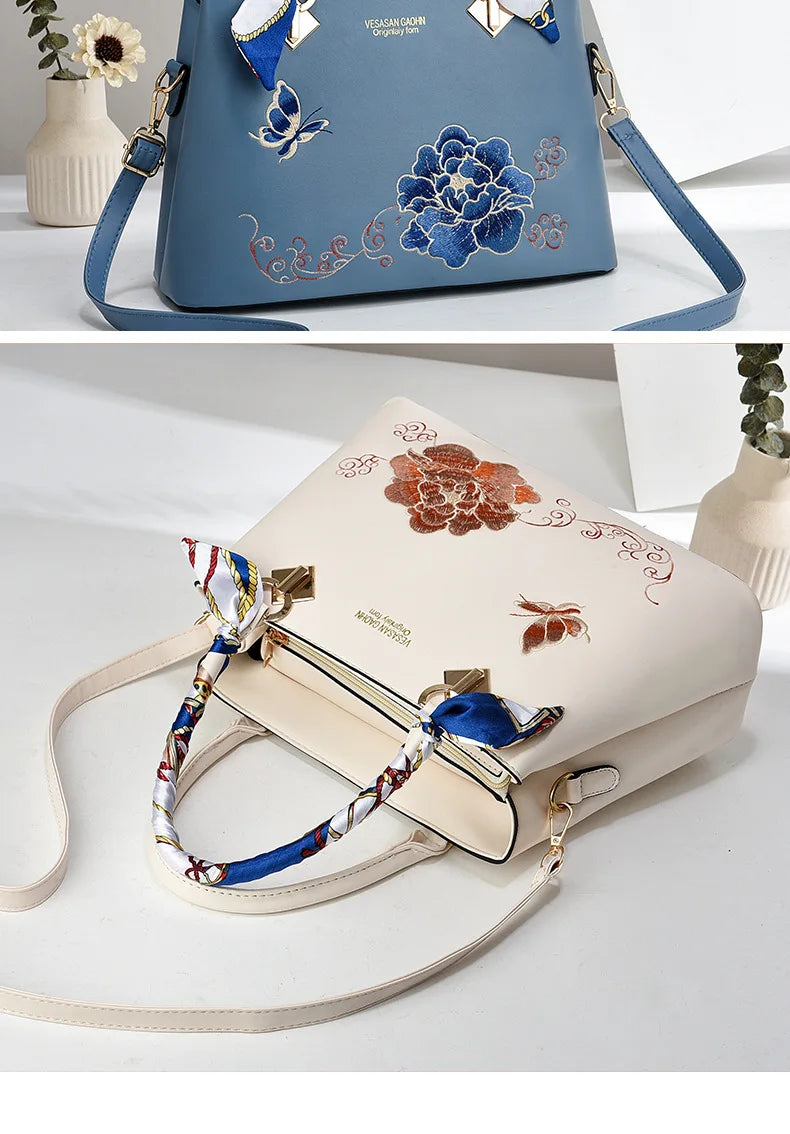 Women leather crossbody luxury designer handbag