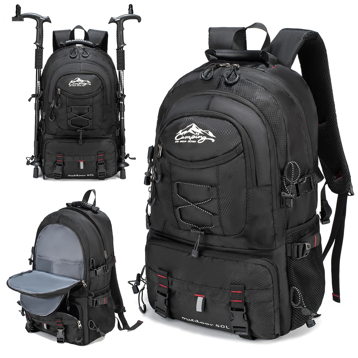 Lightweight 40L outdoor Travel & hiking waterproof Backpack
