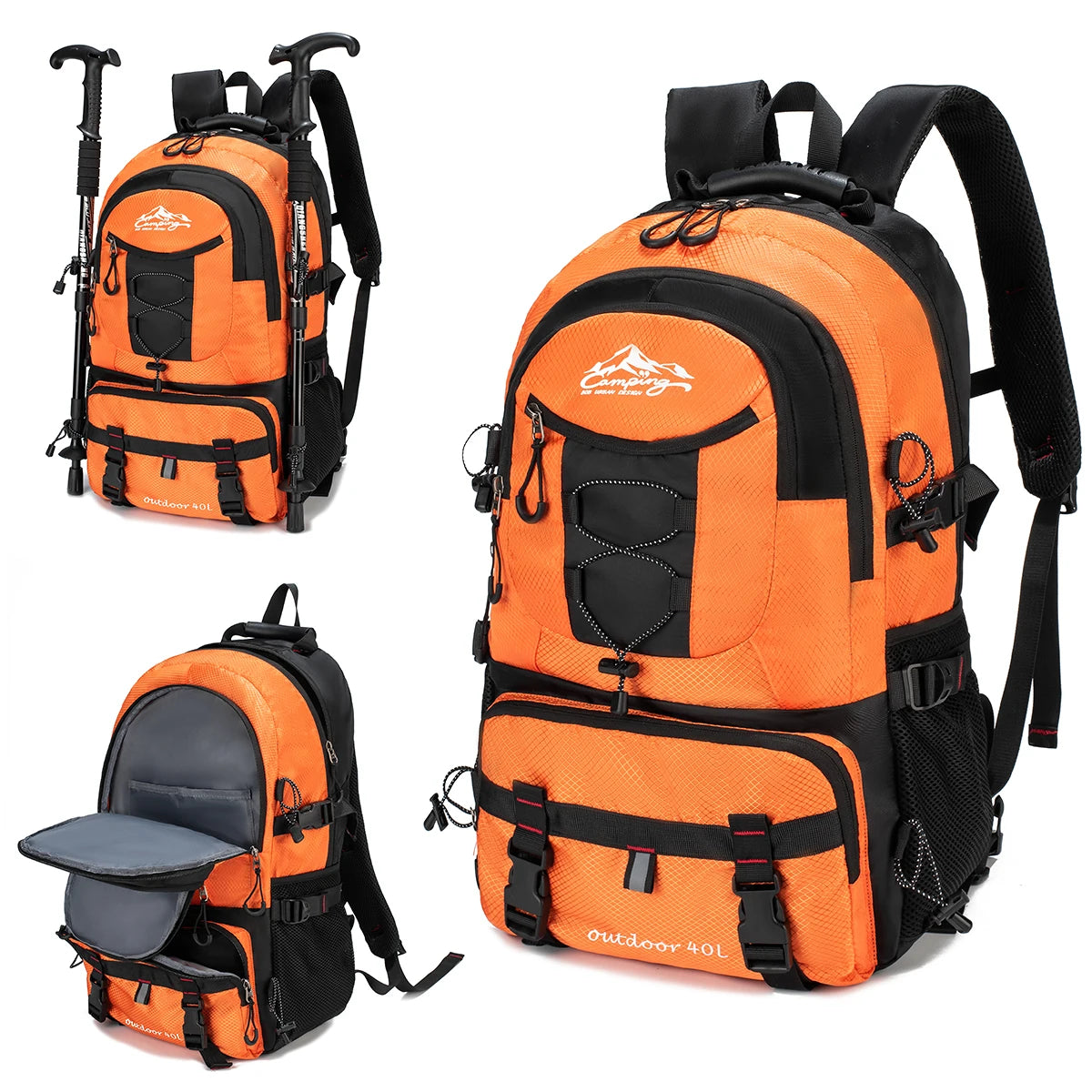 Lightweight 40L outdoor Travel & hiking waterproof Backpack