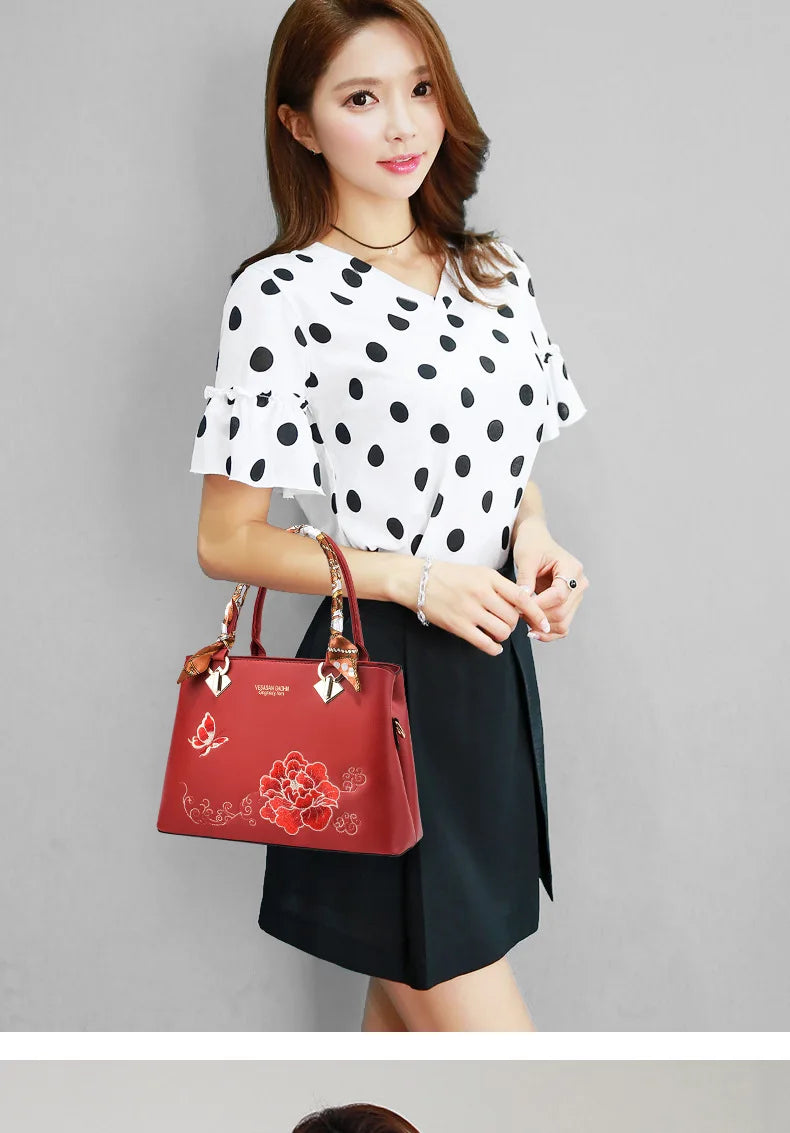 Women leather crossbody luxury designer handbag