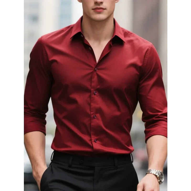 Men’s Casual Long Sleeve Shirt Slim fit