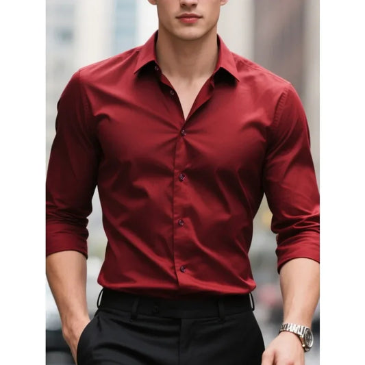 Men’s Casual Long Sleeve Shirt Slim fit
