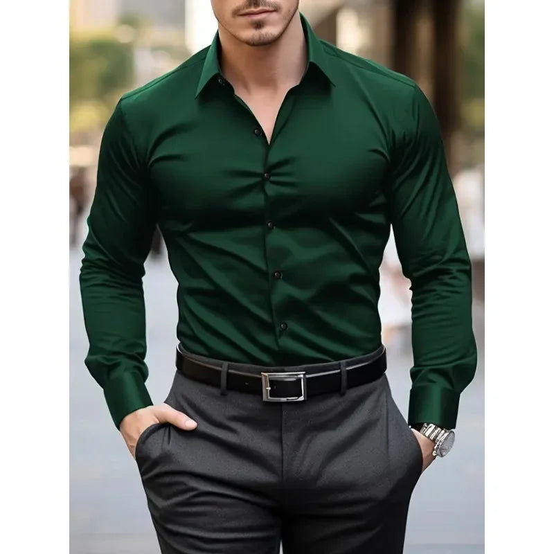 Men’s Casual Long Sleeve Shirt Slim fit