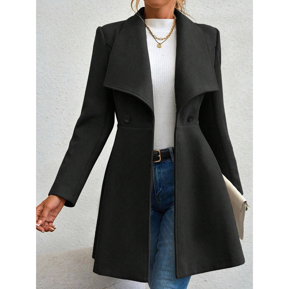 Women’s Work & Winter Coat Stylish Red Outerwear