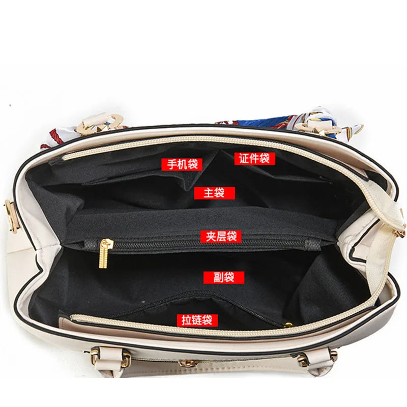 Women leather crossbody luxury designer handbag