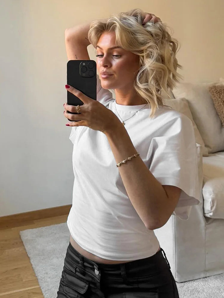 Woman Clothes O-neck Corset Tops