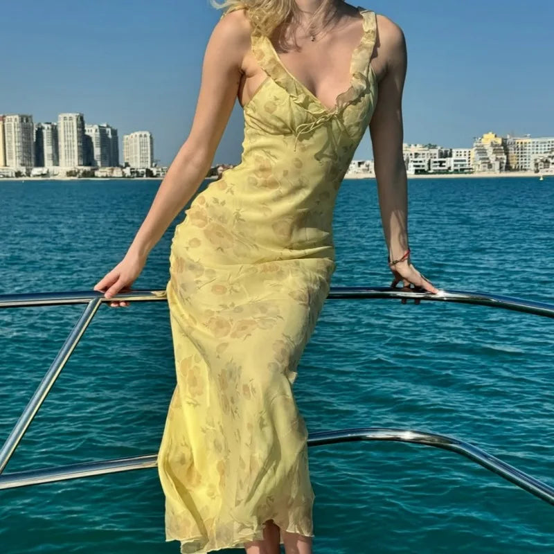 Summer Fairy Maxi Dress Vacation & Beach Outfit