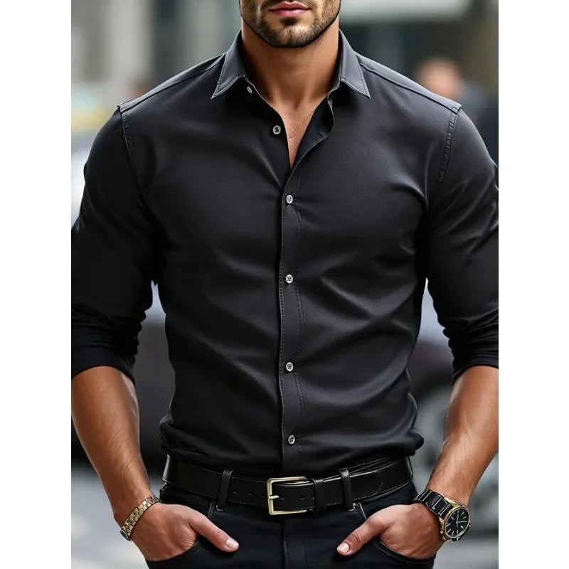 Men’s Casual Long Sleeve Shirt Slim fit
