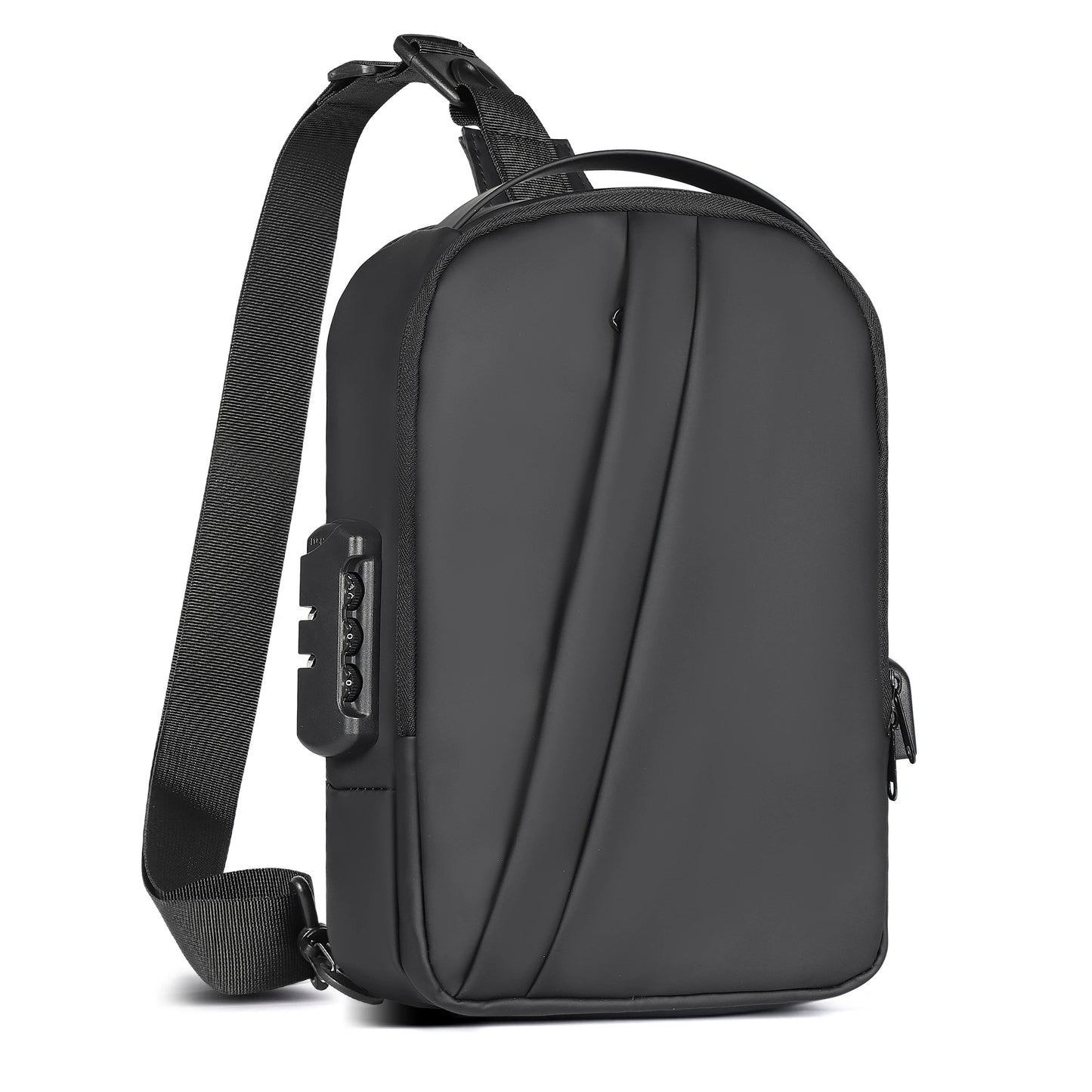 Men's  Anti-Theft Sling Bag Waterproof Usb Crossbody Bag