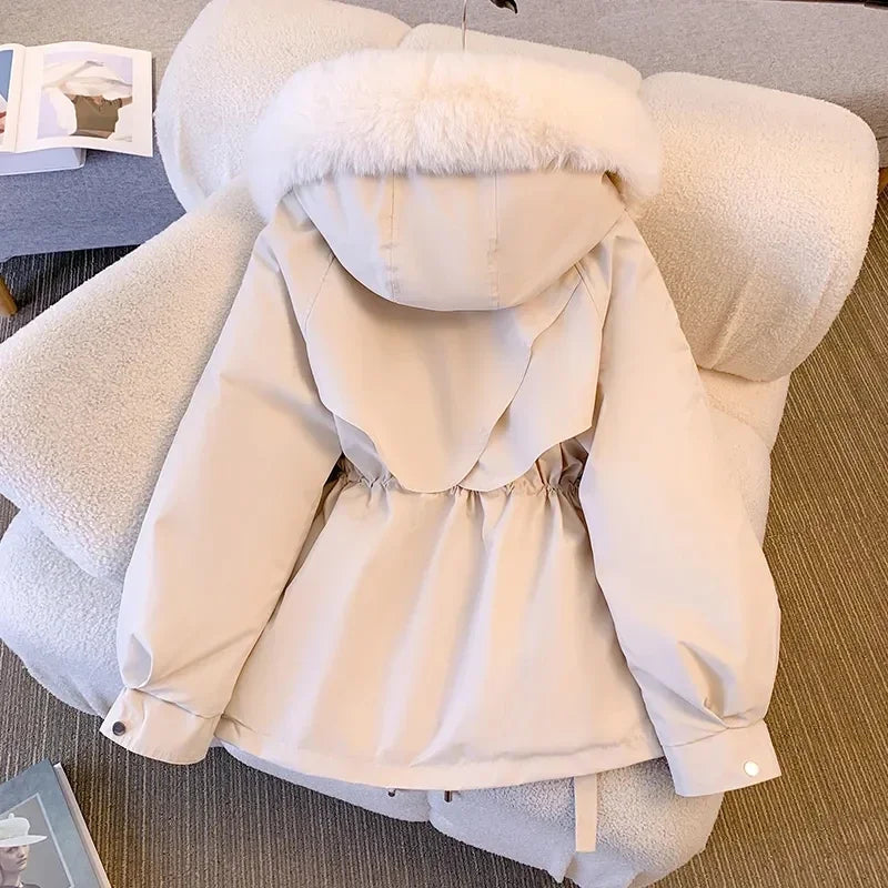 Warm Wool Overcoat Detachable Pai Overcomes Hooded Coat