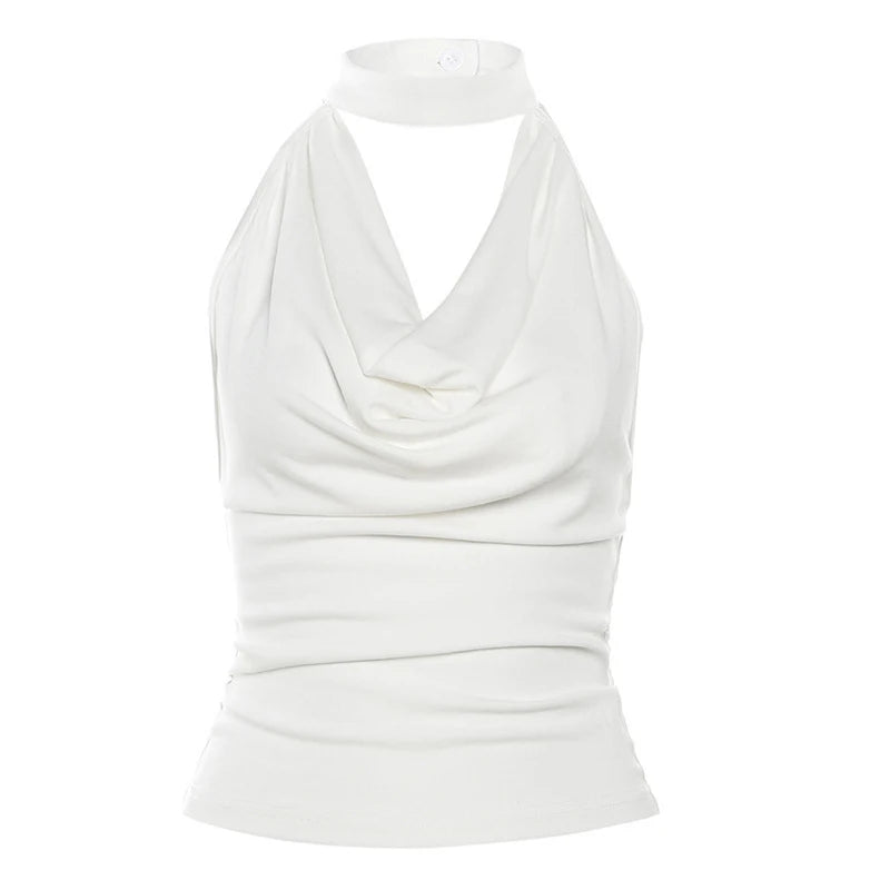 Summer New Women Sexy Sleeveless V-Neck Lady Top