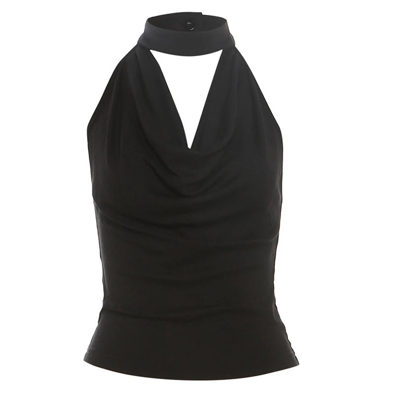 Summer New Women Sexy Sleeveless V-Neck Lady Top