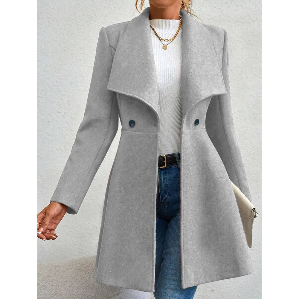 Women’s Work & Winter Coat Stylish Red Outerwear
