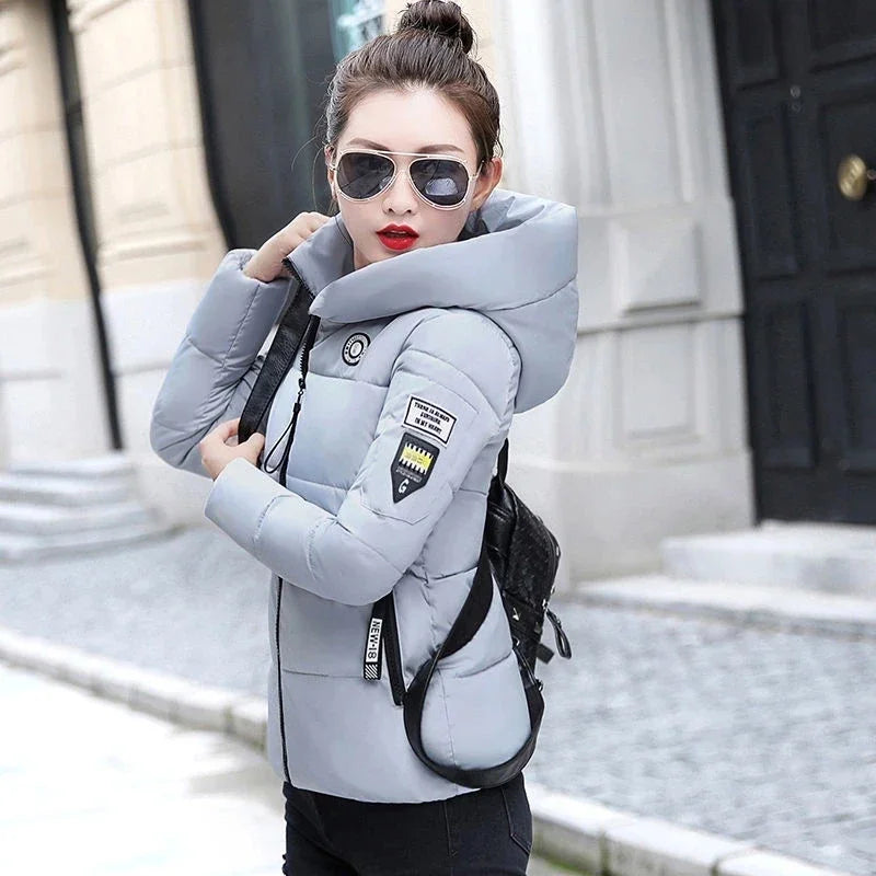Cotton Padded Parka Basic Coat Female Outerwear