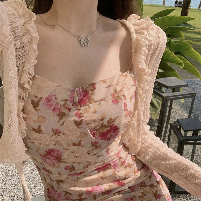 Korean Summer Ruffle Cardigan
