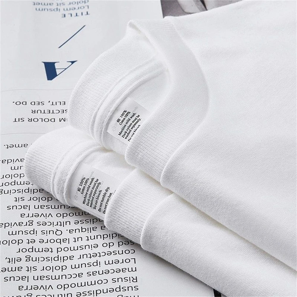 2PCS Cotton Solid Unisex T Shirts