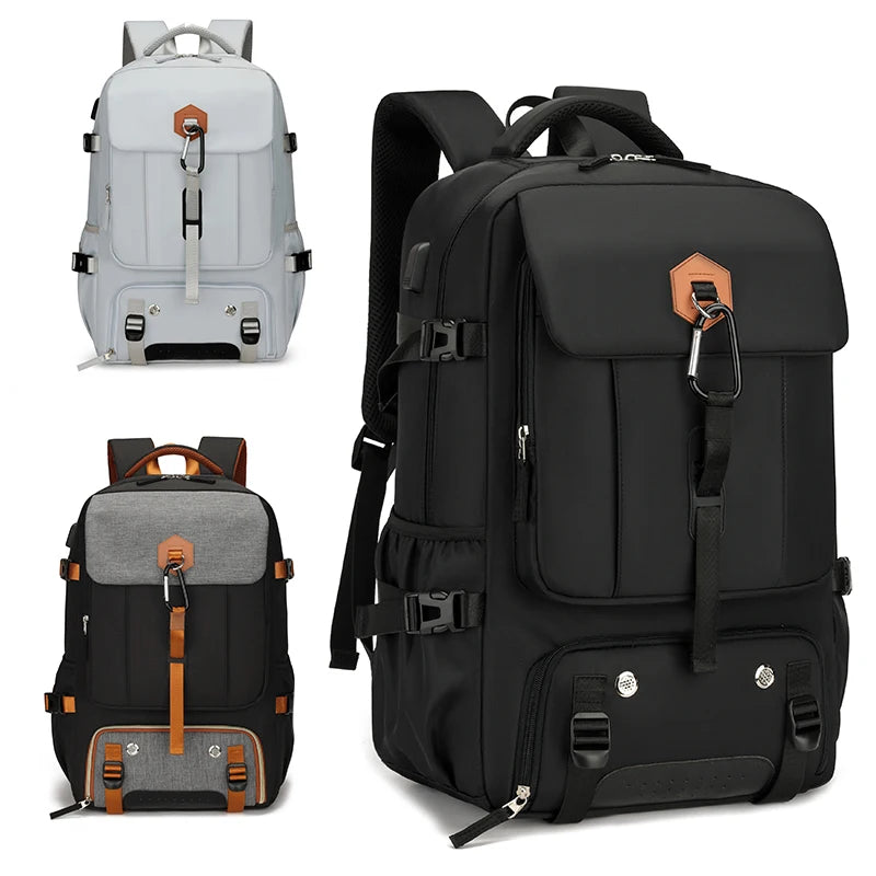 Outdoor Adventure Backpack 50L Waterproof with Shoe Pocket