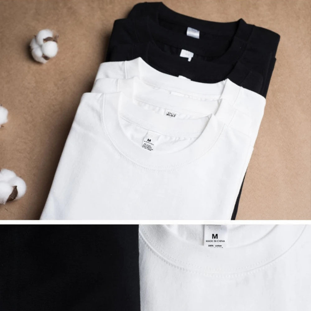 2PCS Cotton Solid Unisex T Shirts