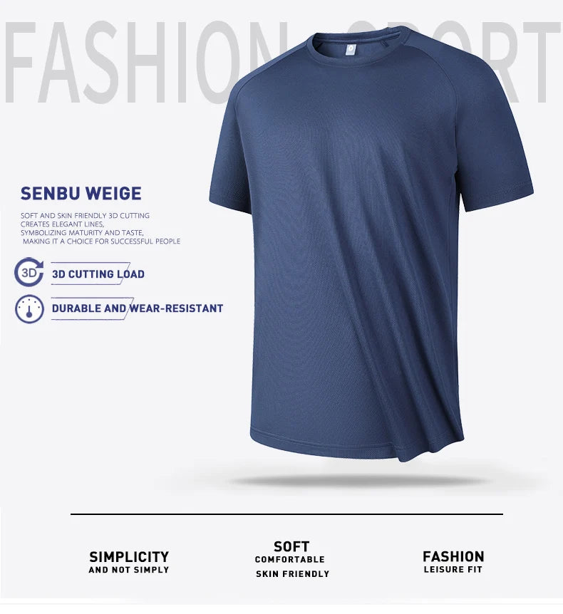 High-Quality Men’s Fitness T-Shirt Fast Drying Comfort