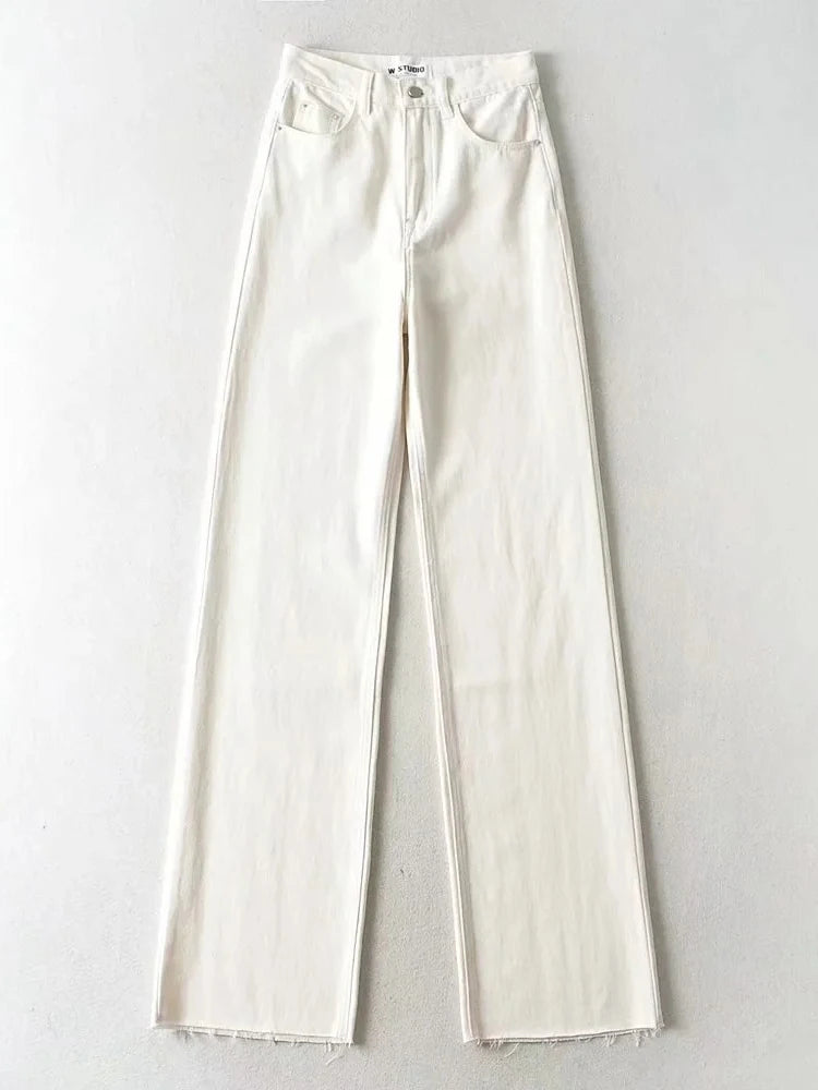 Women's Denim High Waist Baggy Jeans Fall Pants
