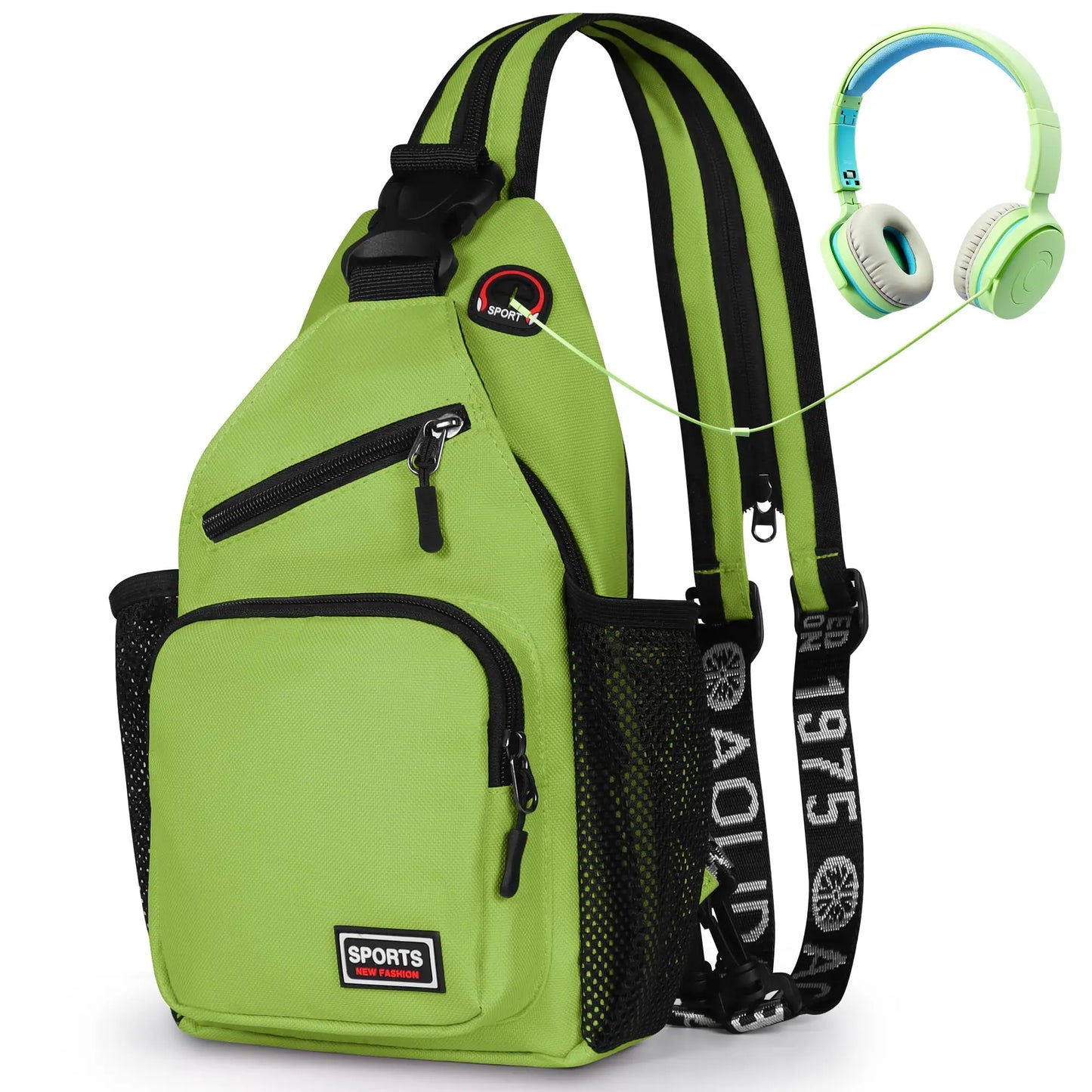 2 in1 Small Sling Backpack Waterproof Daily Chest Bag for Travel Hiking